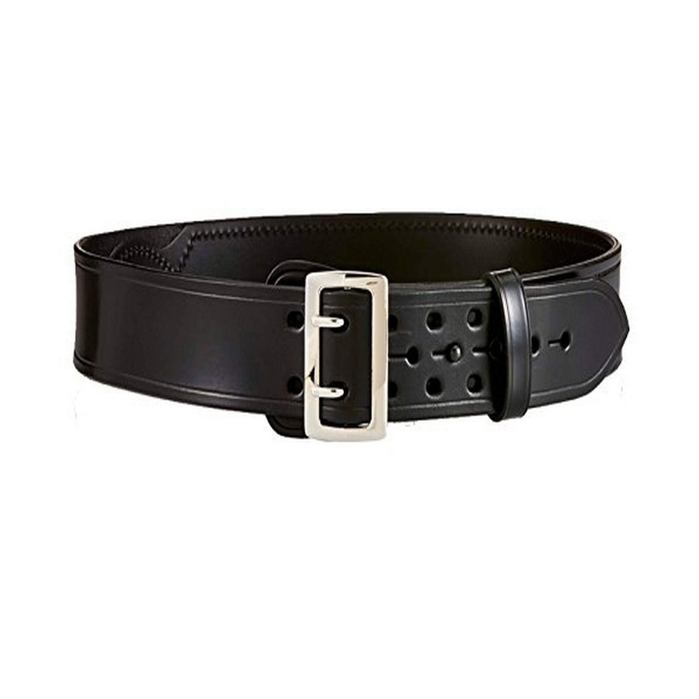 Aker Leather B03 Sam Browne Duty Belt, Half Leather-Lined, 2-1/4" Width Plain