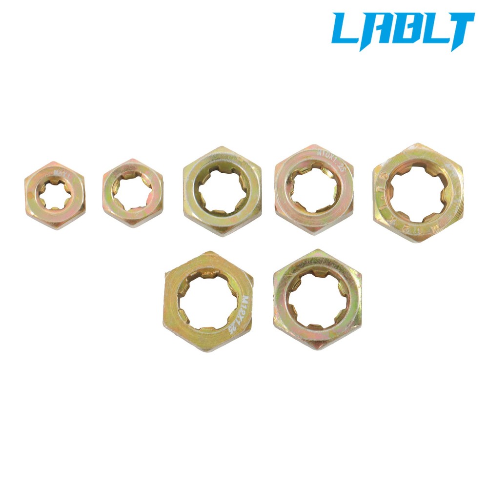 15pcs Metric Thread Chaser Set Rethread Repair Tool M6-M12 Thread Restorer Set