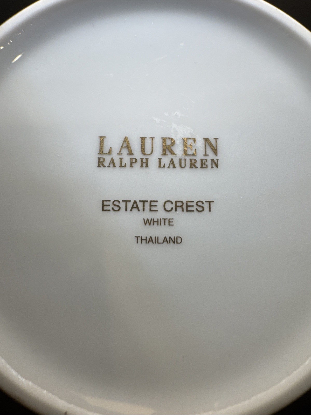 RALPH LAUREN CREST MUG ESTATE CREST BONE CHINA COFFEE CUP