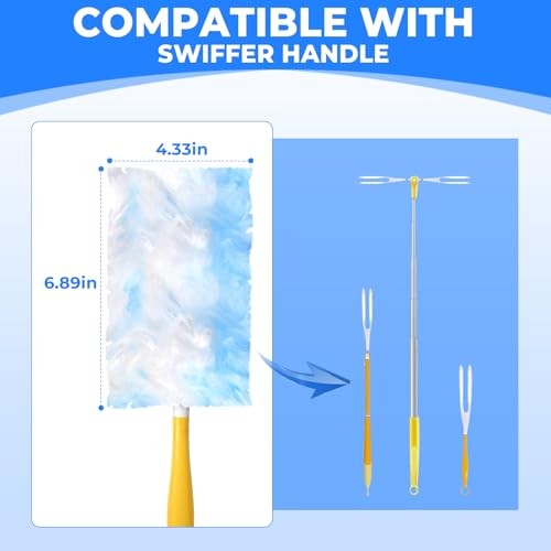 Duster Refills with Duster Refills,Count 180 Heavy Duty Dusters 10 Blue