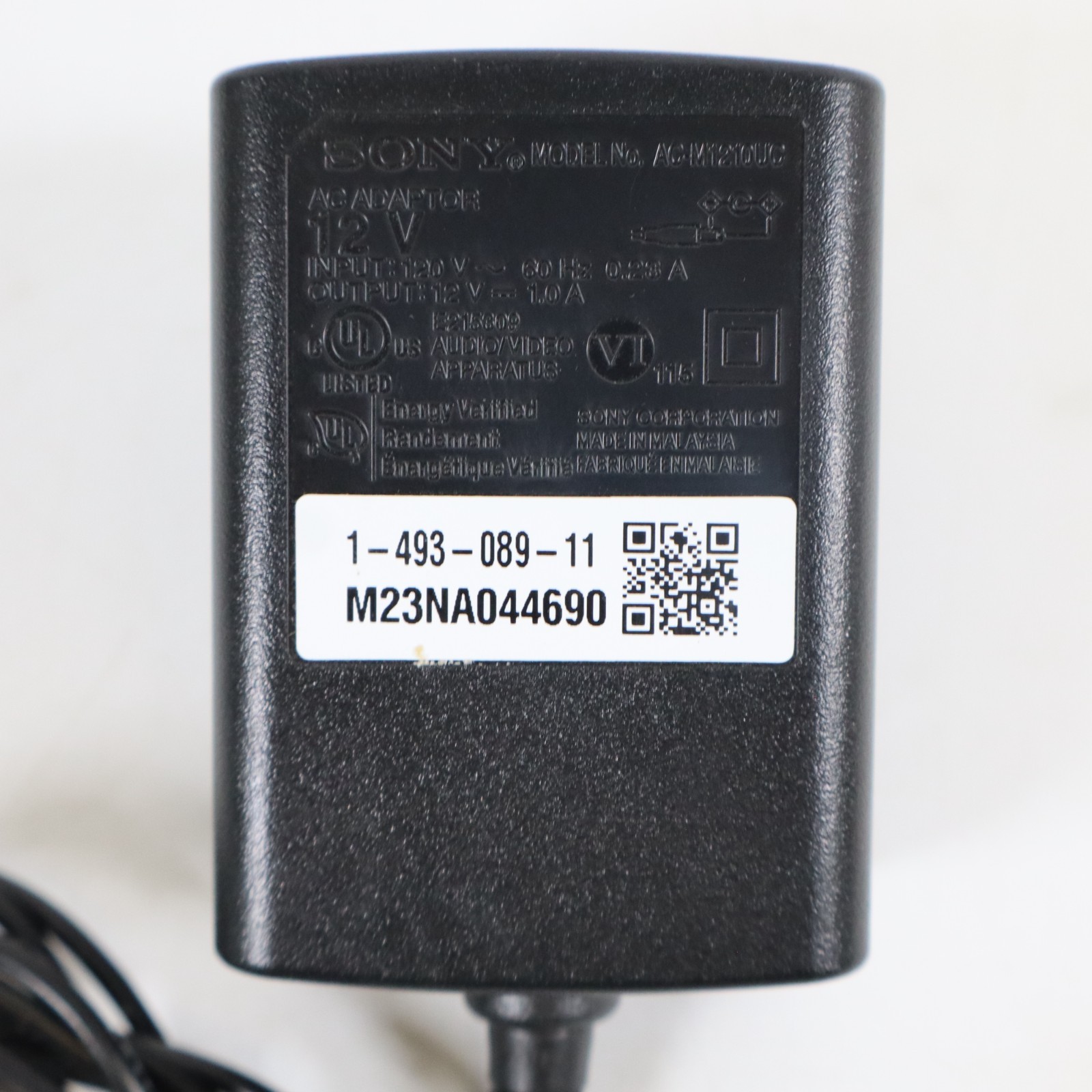 Genuine Sony AC-M1210UC AC Power Adapter for Blue-ray Player 12V 1A BDP-S3700