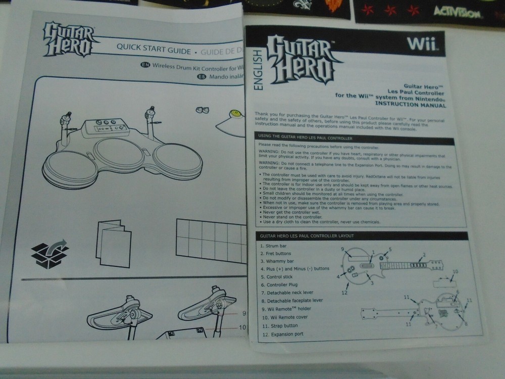 Guitar Hero PS3 (Activision, 2007) Guitar Stickers