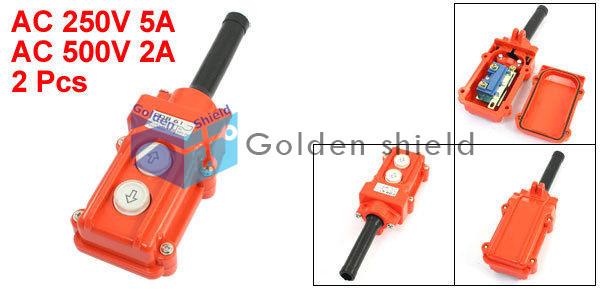 2pcs Forward Reverse Control Momentary Push Button Switch AC 250V 5A✦Kd