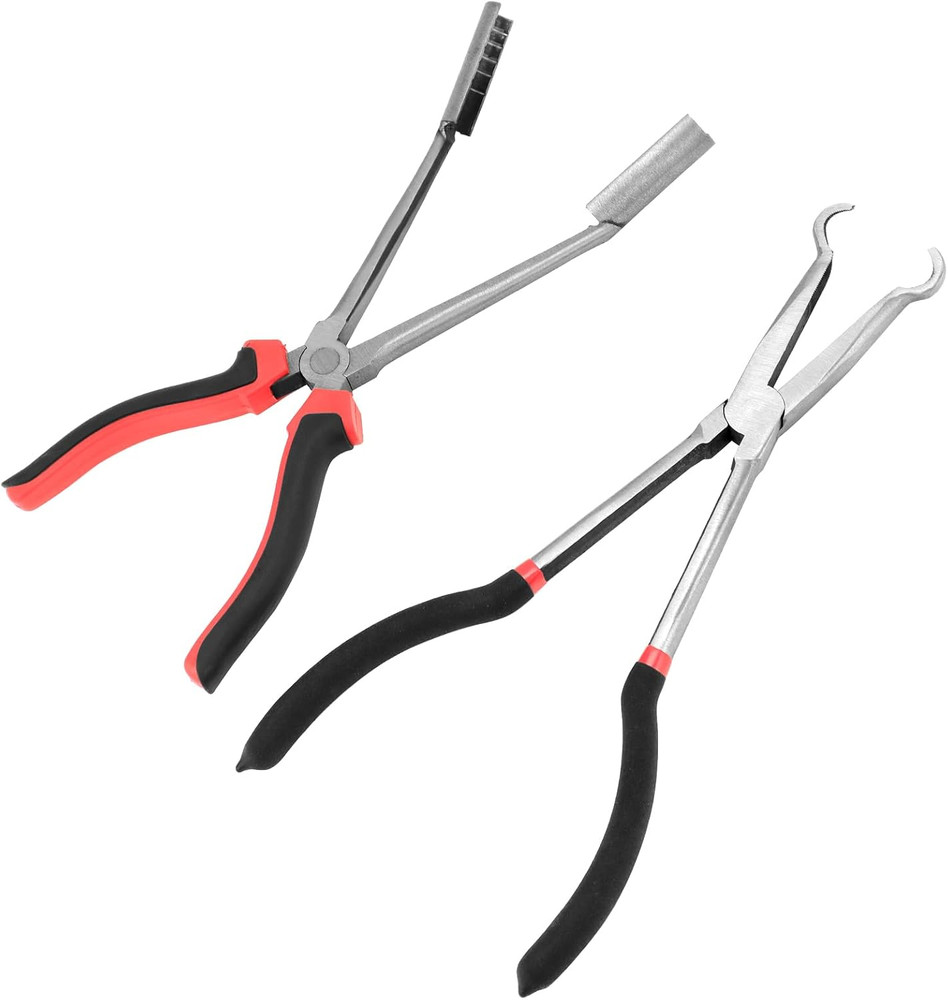 QWORK Car Spark Plug Wire Removal Pliers Tool, Sleeve Type Spark Plug Puller + r