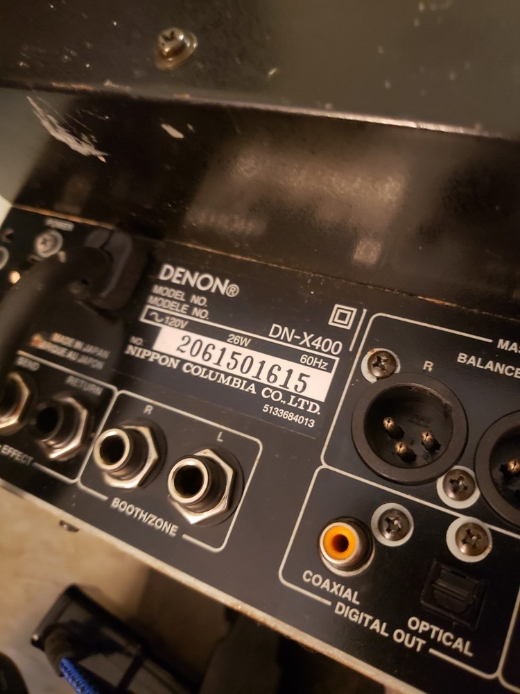 DENON DN-X400 Professional DJ Mixer Powers On Untested From There "As Is"
