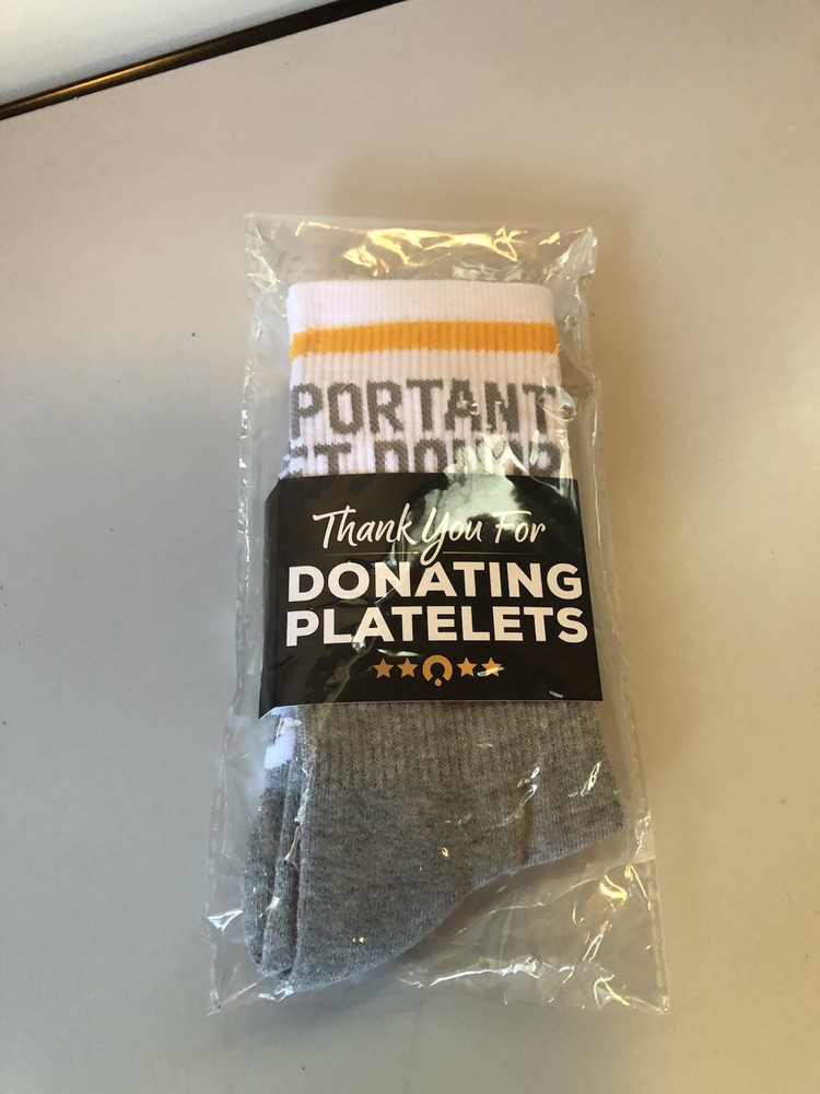 VIP Donating Platelets Socks. New In Package