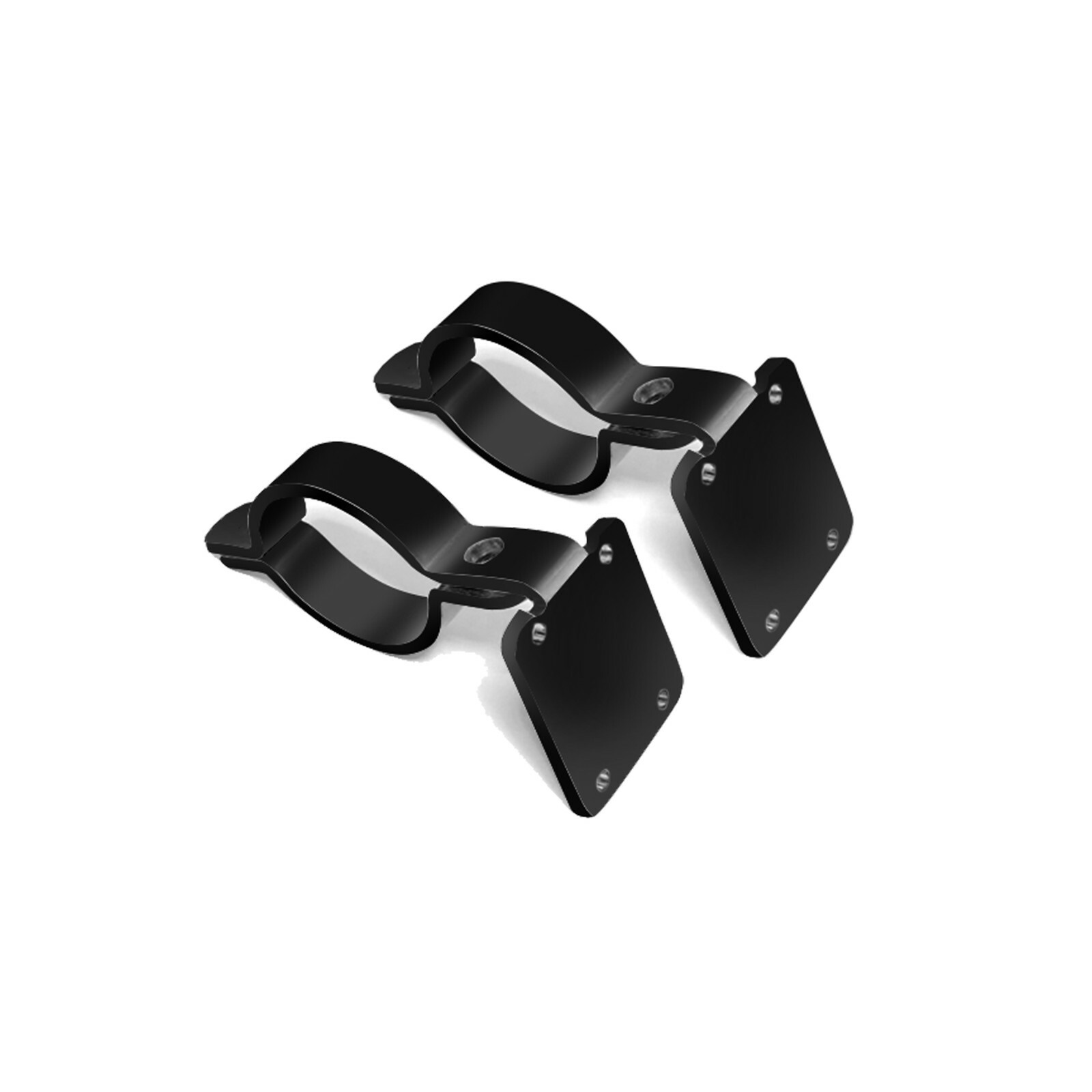 Black 1 - 1.5 Handlebar Engine Bar Mounting Clamp Hardware Replacement