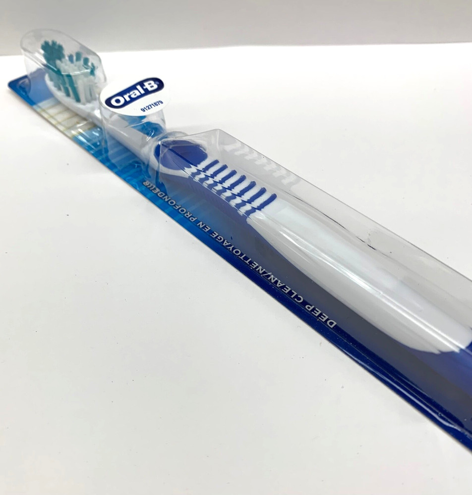 Oral B Deep Clean Toothbrush Soft Bristles Blue Handle