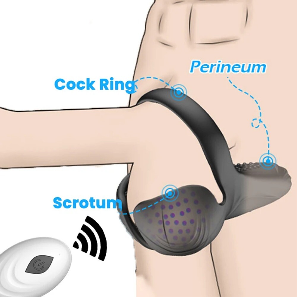 Electric Penis-Stretcher Enhancer Ball-Scrotum-Ring-Delay-Ejaculation Men 2Style