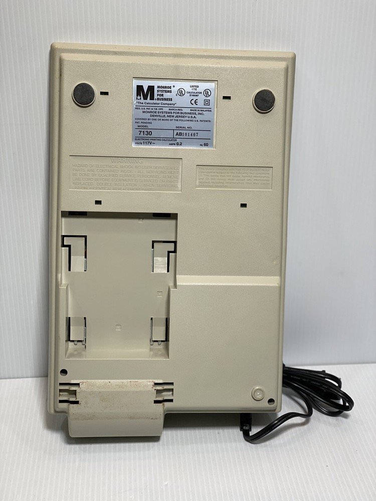 Monroe Business Systems Calculator Adding Machine Model 7130 - Works Great!!
