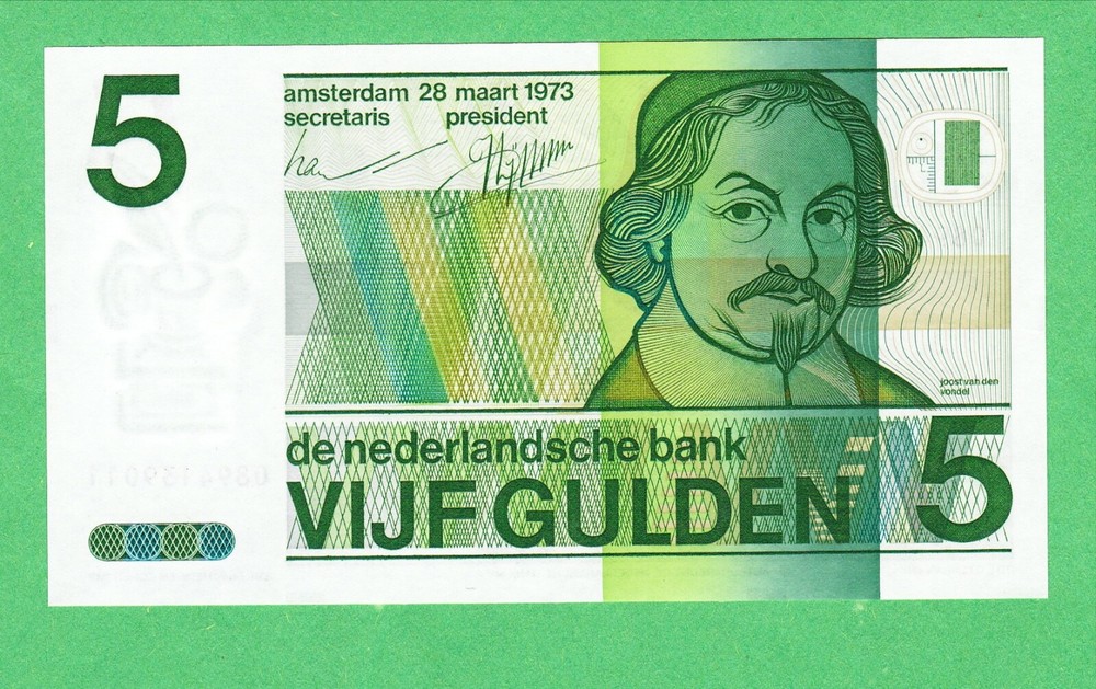 Netherlands 5 Gulden Note P-95a UNCIRCULATED