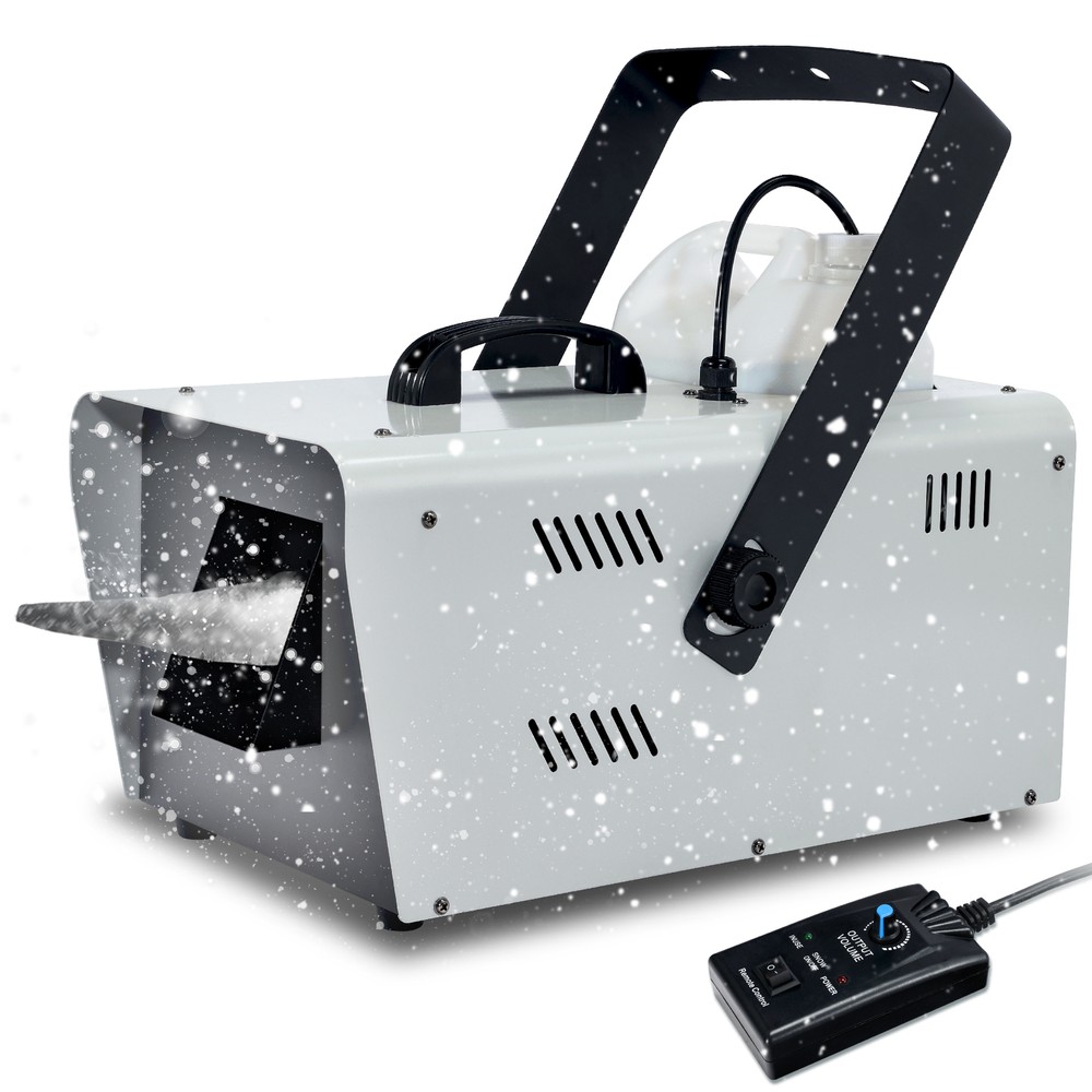 2Pcs 1500W Snow Machine Snowflake Maker Machine Stage DJ Flake Effect w/Remote