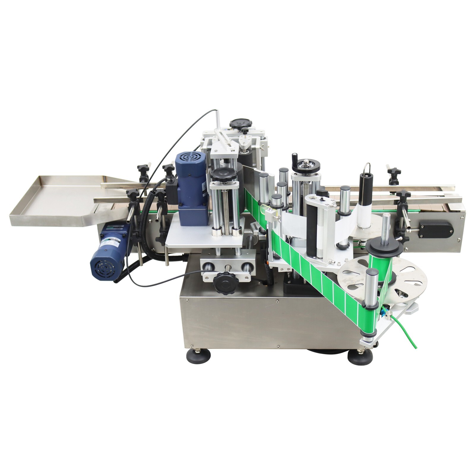 Automatic Round Bottle Labeling Machine Bottle/Can/Wine Labeler Full Label 110V