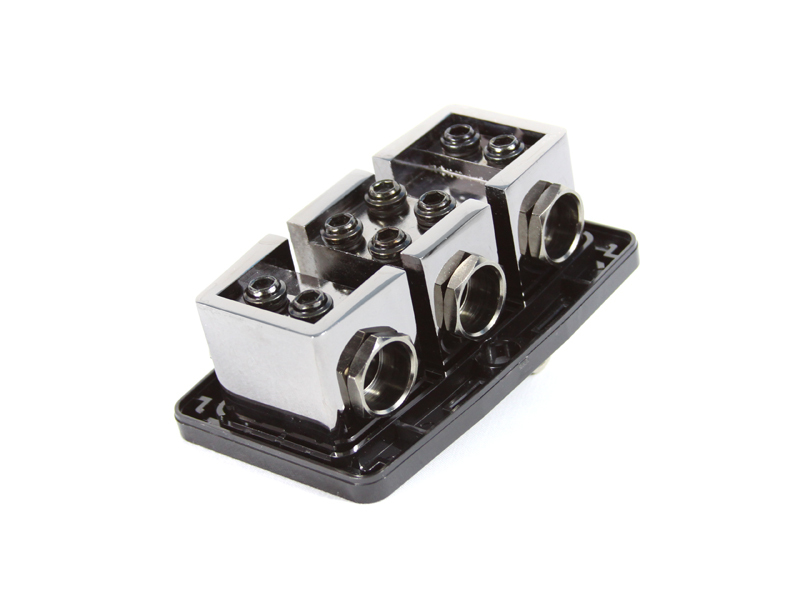 KnuKonceptz KNF36 6 Way 1/0 to 4 Gauge Ground Distribution Block