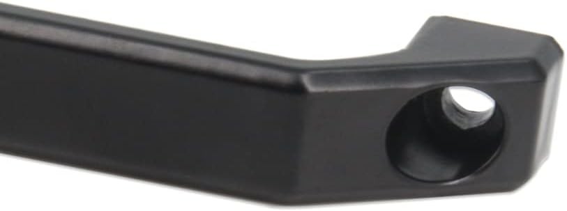 Black Aluminium Alloy Handle Rectangular Pull 2 Pcs