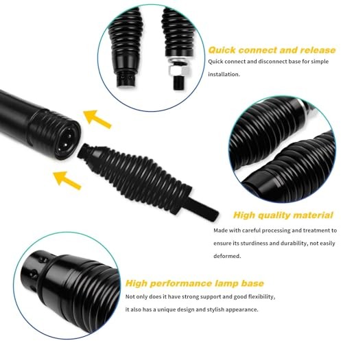 2PCS Whip Lights Barrel Spring Mounting Base LED Whip Lights Spring Base