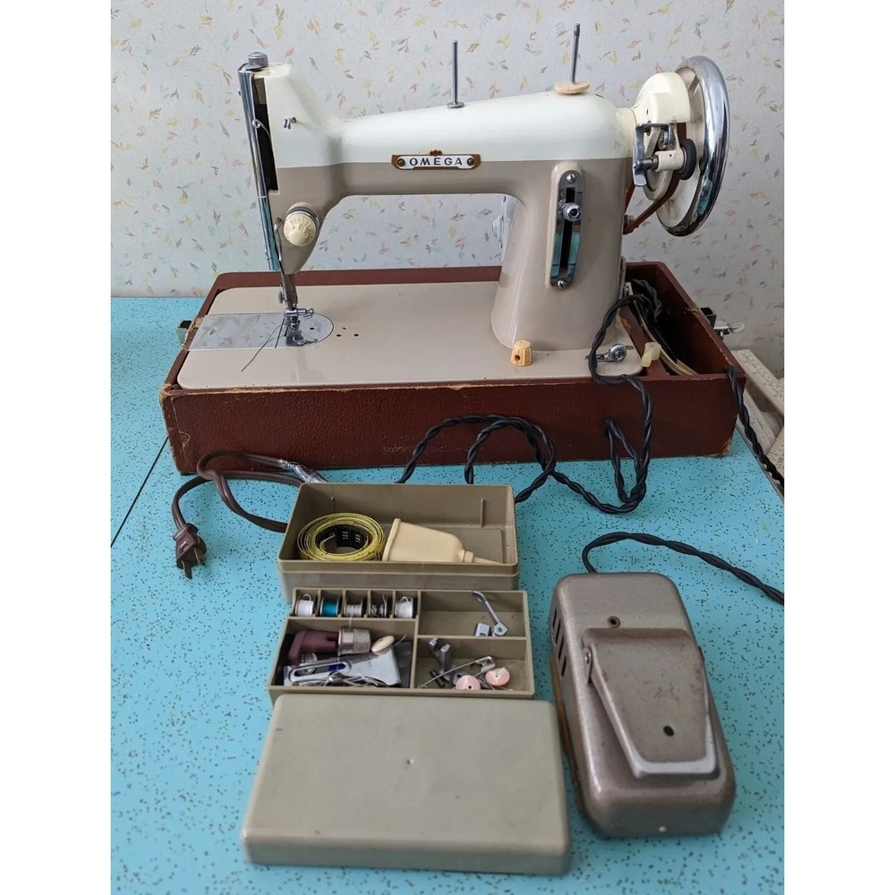 Vintage Omega Sewing Machine with Case