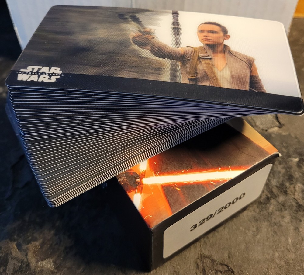 2017 Topps Star Wars The Force Awakens 3D Widevision Complete 44 Card Base Set