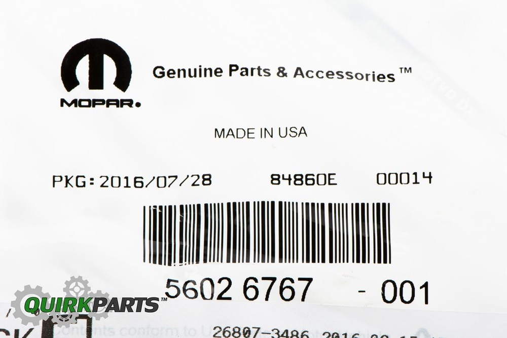 OEM NEW MOPAR FRONT LEFT DRIVER SIDE BRAKE SENSOR BRACKET WRANGLER CHEROKEE