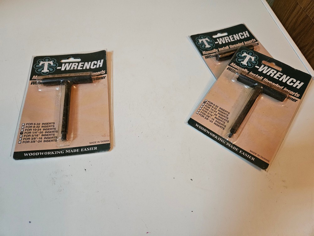 T-Wrench 1/4-20 Insert Wrench Manually Install Threaded Inserts 12K55 New