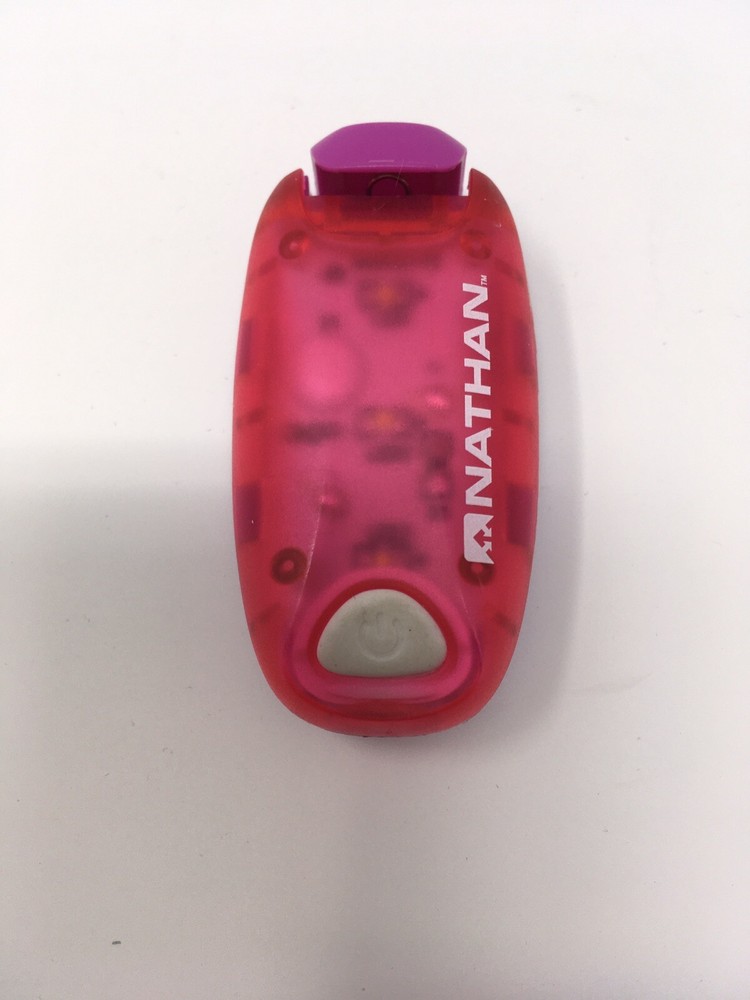Nathan Strobe Light LED Safety Light Clip Strobelight PINK *READ*