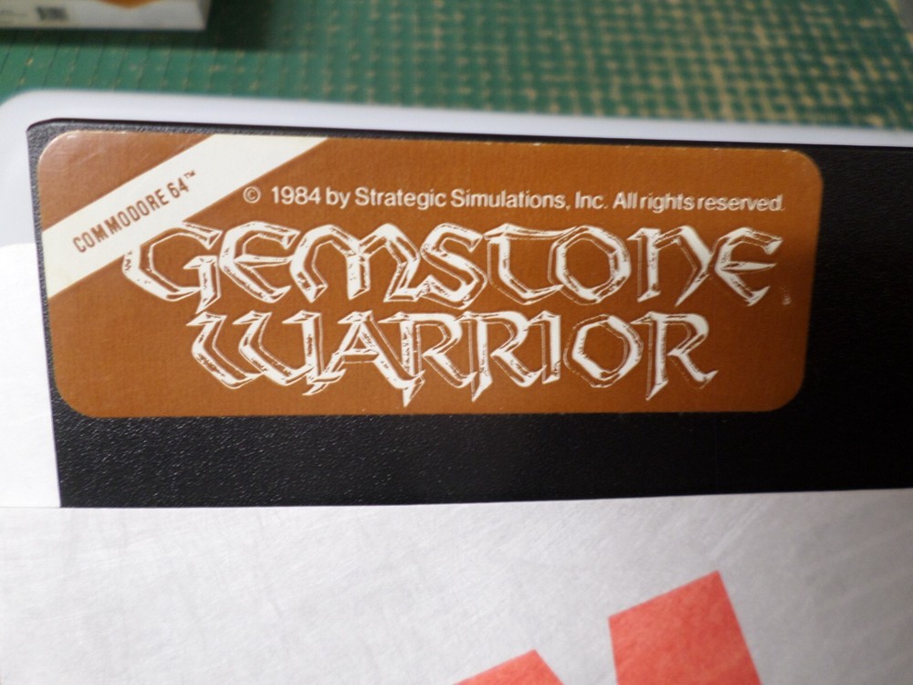 5.25" Floppy - COMMODORE 64 - GEMSTONE WARRIOR - (1984)