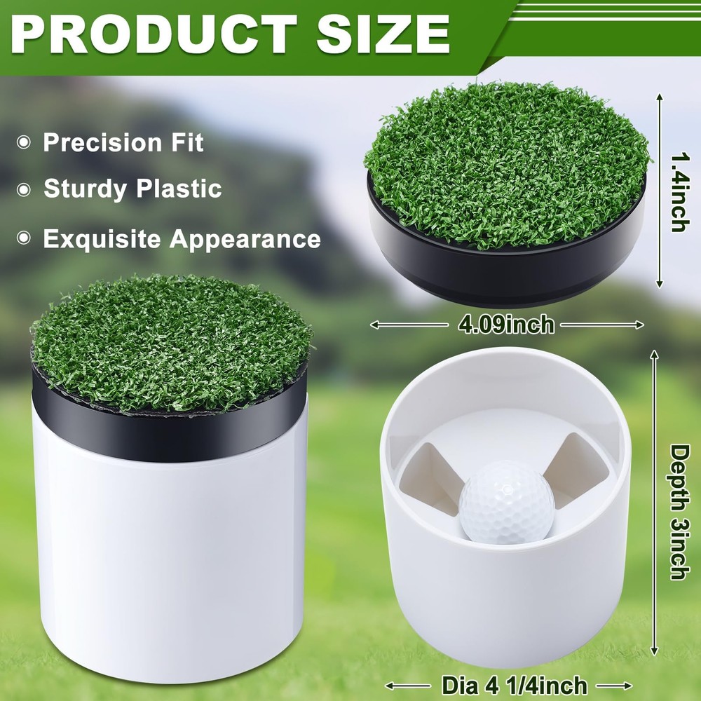 2 Sets Golf Hole Cup for Putting Green Golf Accessories for Backyard Practice...
