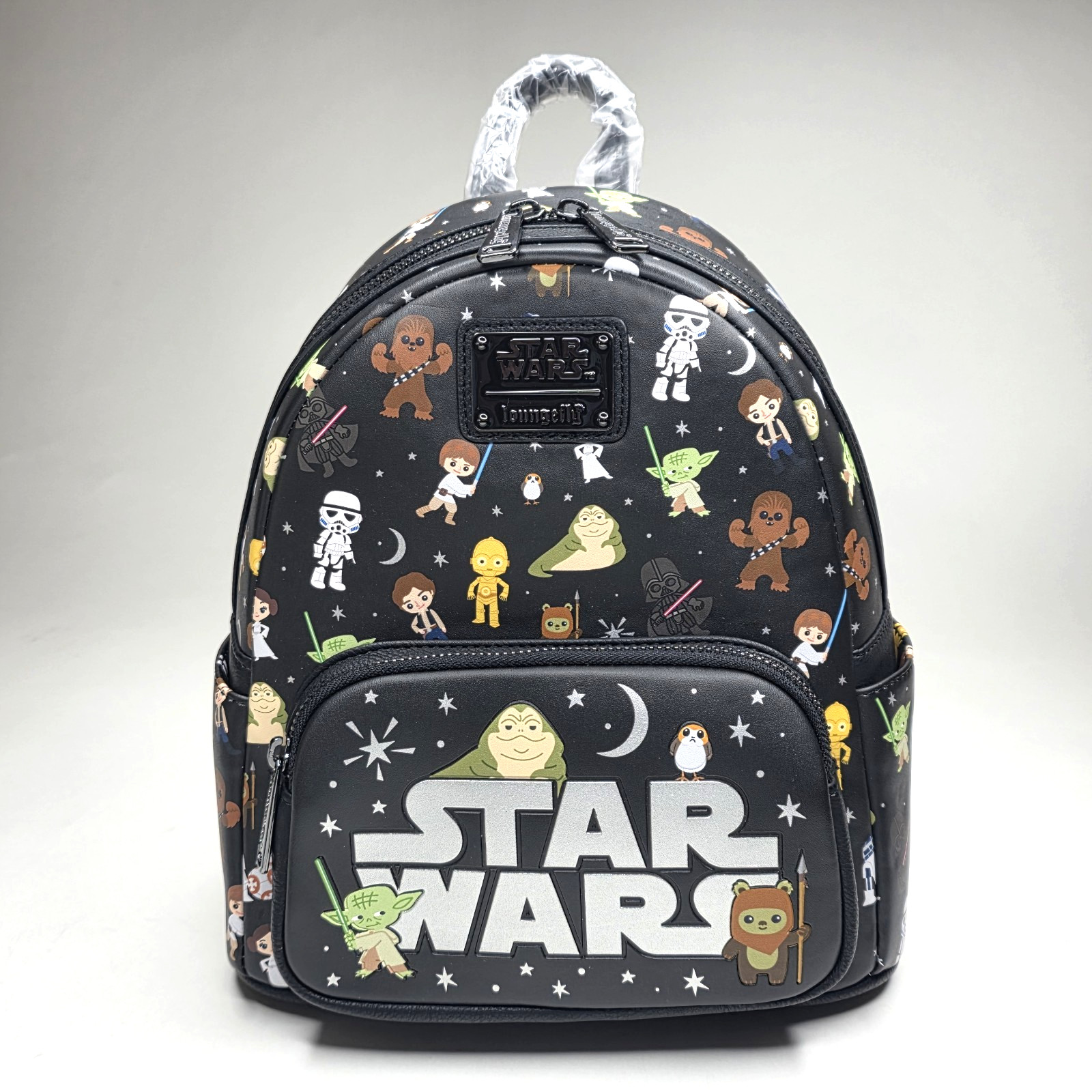 Disney Parks Loungefly Star Wars Characters Mini Backpack Black NWT 2024