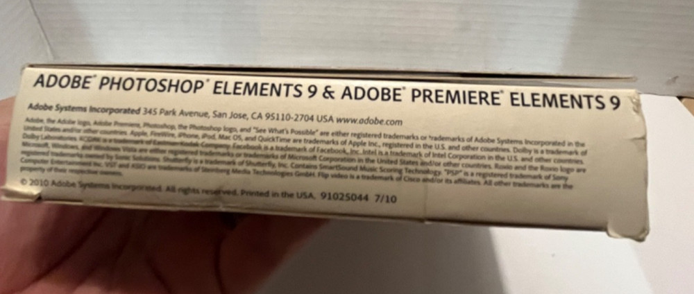 Adobe Photoshop Elements 9 & Premiere Elements 9 Bundle PC/Mac Complete w/ Seria