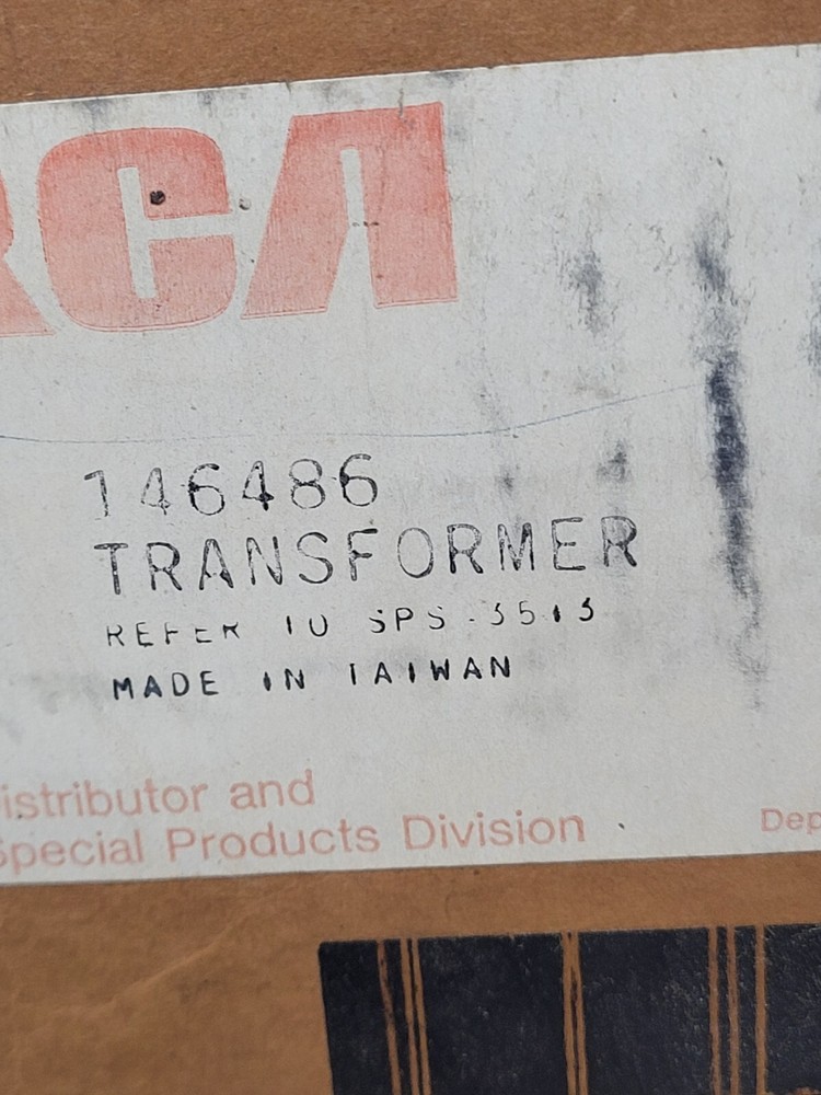 transformer RCA 146486 new old stock