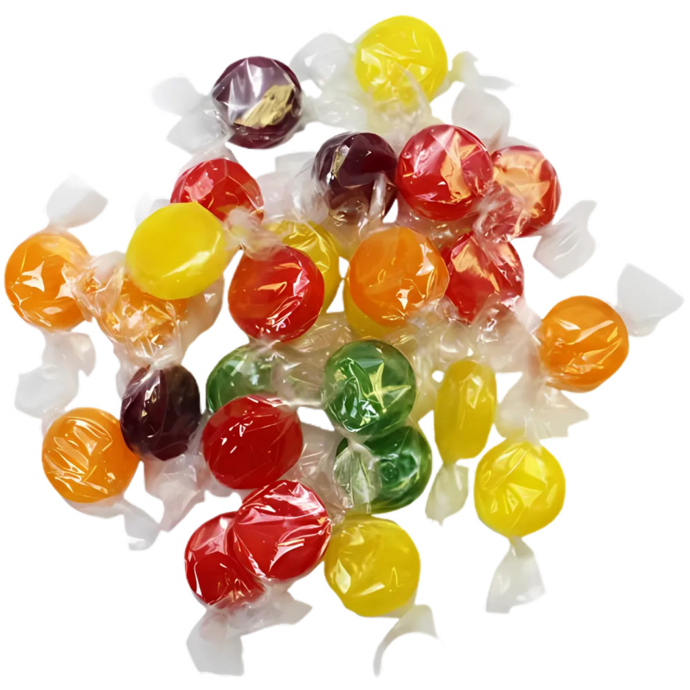Old Fashioned Fruit Disc Candy 2 LB Bulk Button Candy Asst Hard Restocked