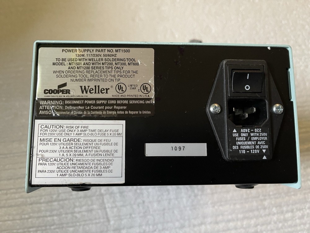 Weller MT 1500 MicroTouch Plus Soldering Station,NICE ,Extra 2 New Tips