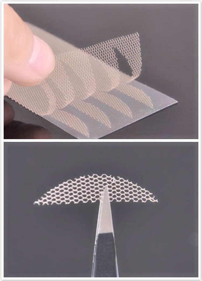 120 pcs Lace Double Eyelid Tape Fiber Invisible Eyelid Lifting Glue Not Include