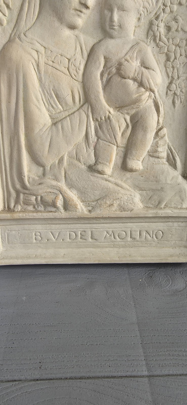 Stucco bas-relief depicting the Madonna and Child painting collection