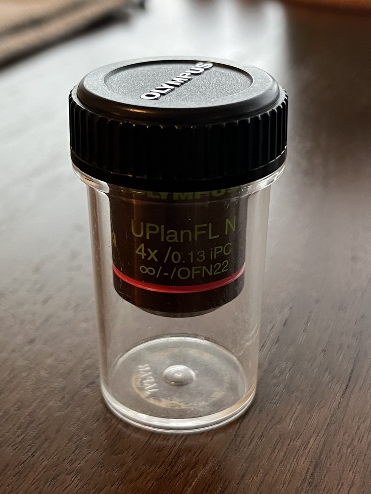 Olympus Microscope Objective UPlanFl N 4x iPC Phase Contrast