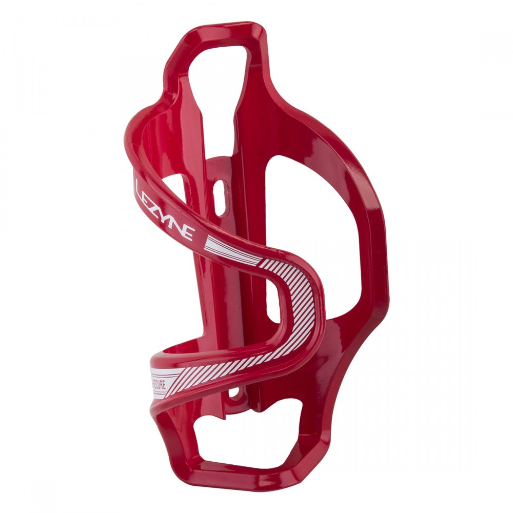 Lezyne Flow Cage SL Side Load Right Red Composite Braze-on