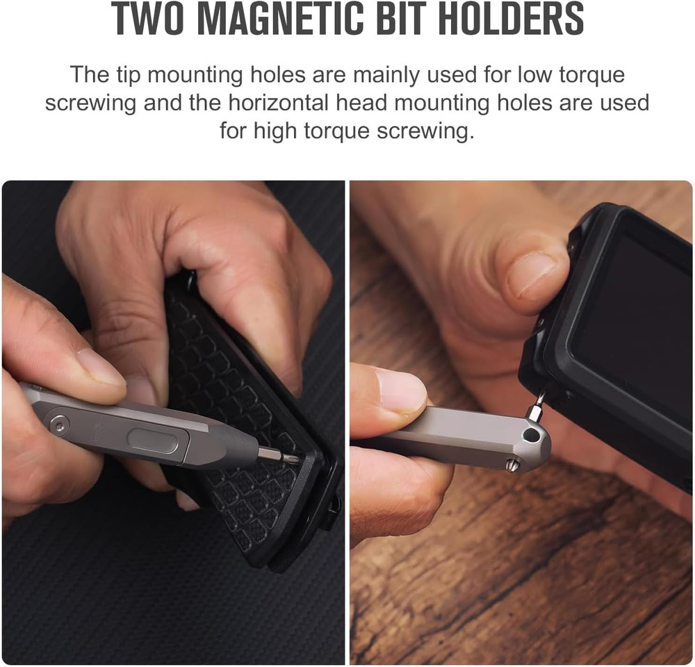 Otacle D1 Titanium Small EDC Multi Bit Pocket Screwdriver, 9 in 1 Mini Precision