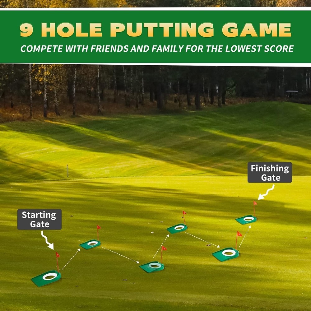 Golf Putting Practice Cup Hole Training Aids Golf Accessories Training Putter...