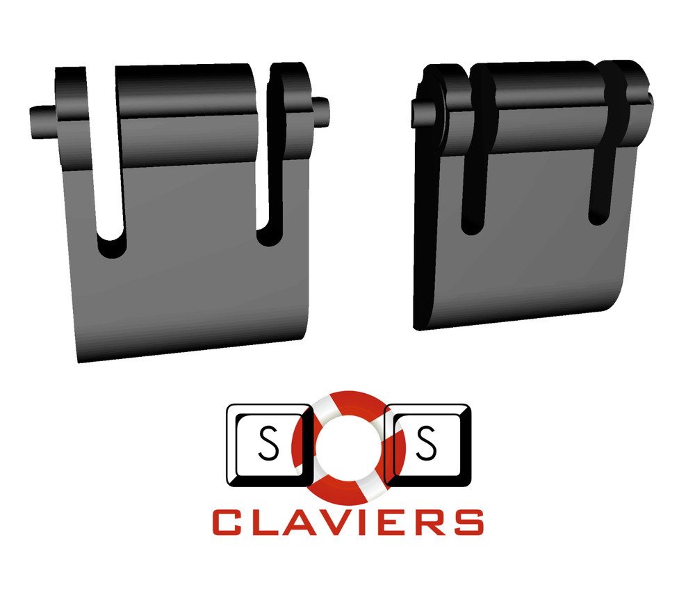 Pieds de remplacement pour clavier LDLC Fox Meca Red