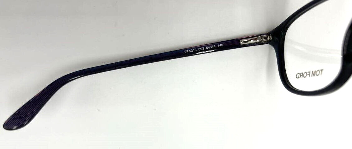 Authentic TOM FORD TF5316 092 Blue Demo Lens Eyeglasses 54 mm (4-22,23,24)
