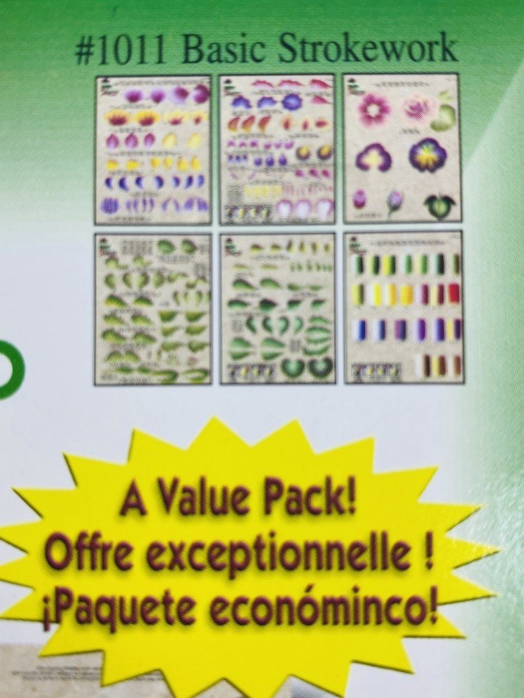Basic Strokework Folkart One Stroke Worksheet Pack Plaid #1011 (2002)