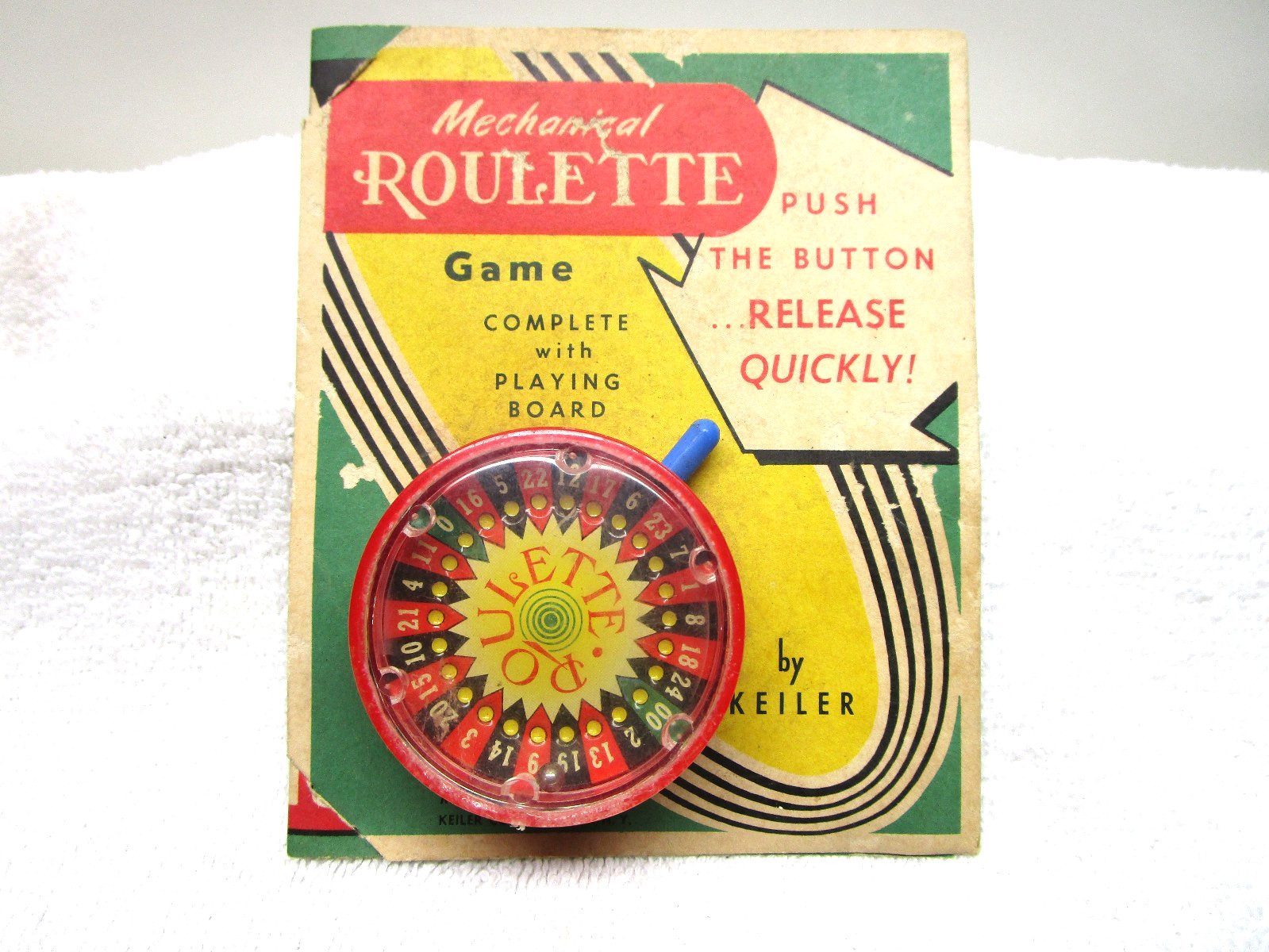 VINTAGE TOY ROULETTE GAMBLING GAME KEILER CO. BROOKLYN NY