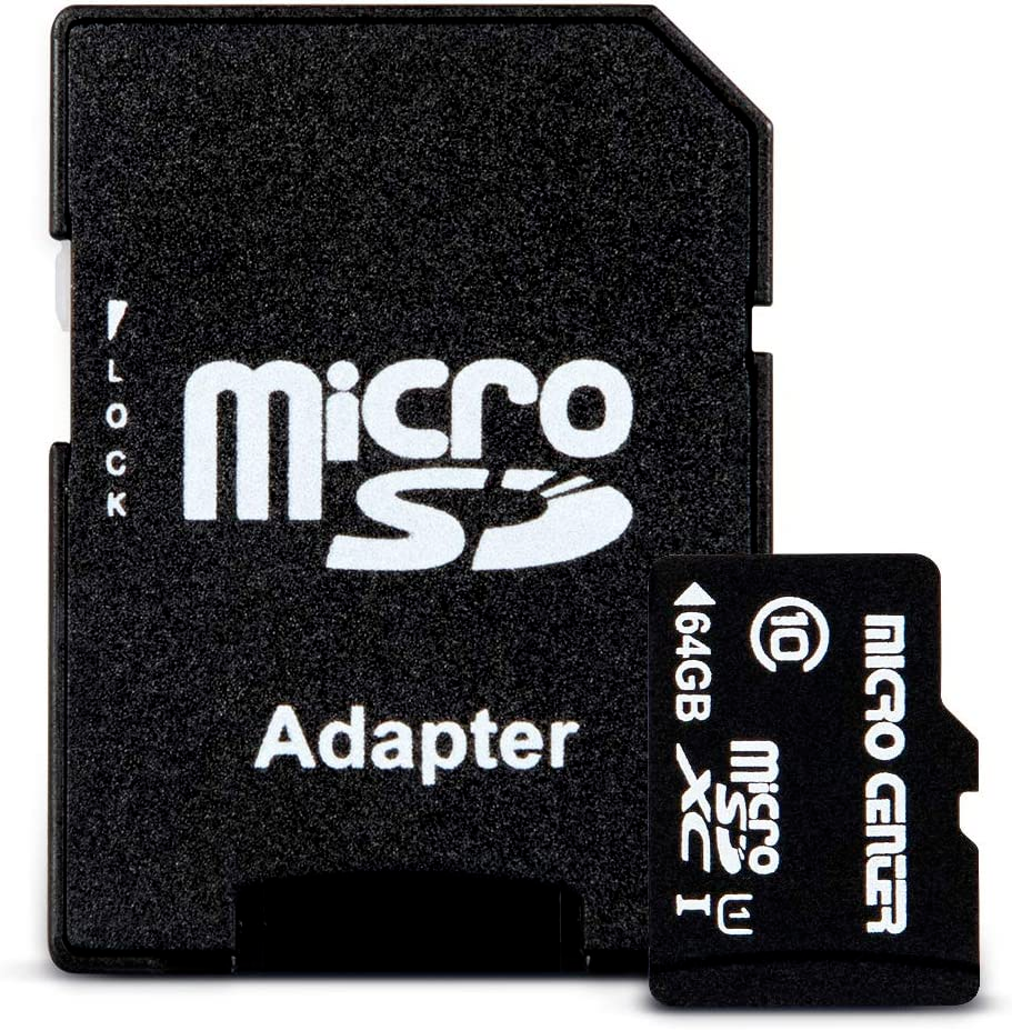 Micro Center 64GB Ultra microSDXC Class 10 Flash Memory Card with Adapter