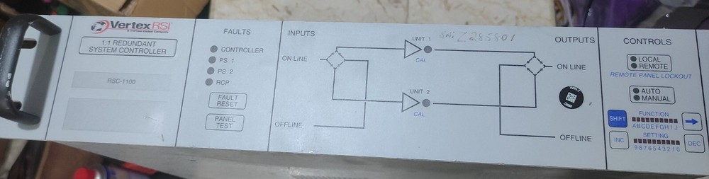 VertexRSI RSC1100 1:1 REDUNDANT SYSTEM CONTROLLER