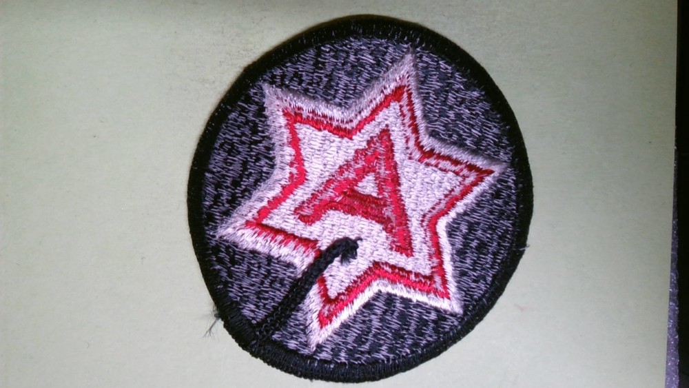 MILITARY PATCH SEW ON COLORED US ARMY 6TH ARMY