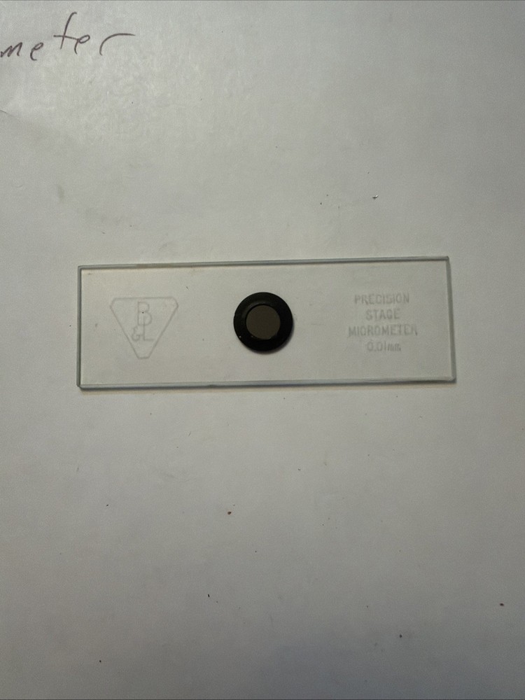 Bausch + Lomb Precicion Stage Micrometer With Case 0.01mm
