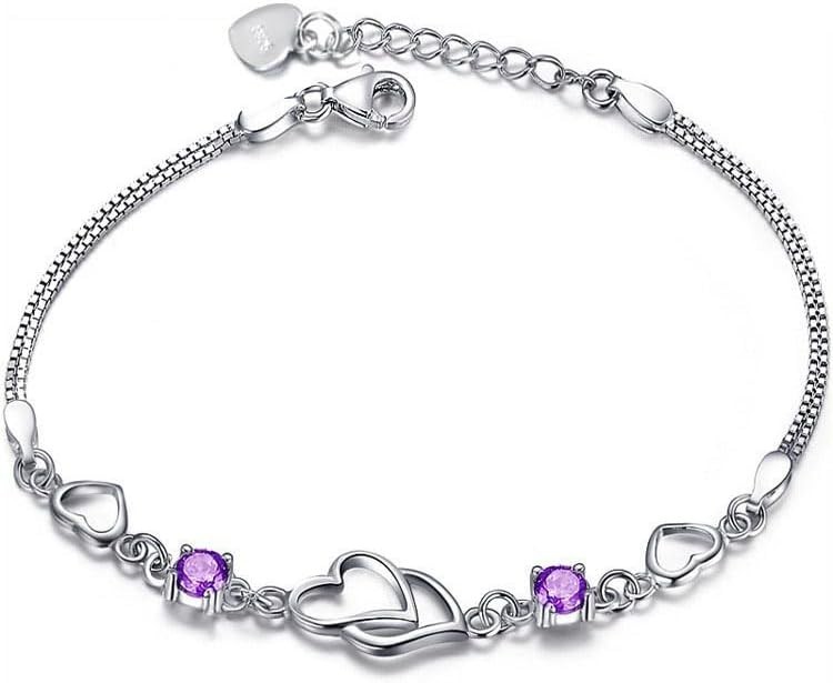 Solid 925 Sterling Silver Bracelet for Women | Vintage Handmade Simple Bangle