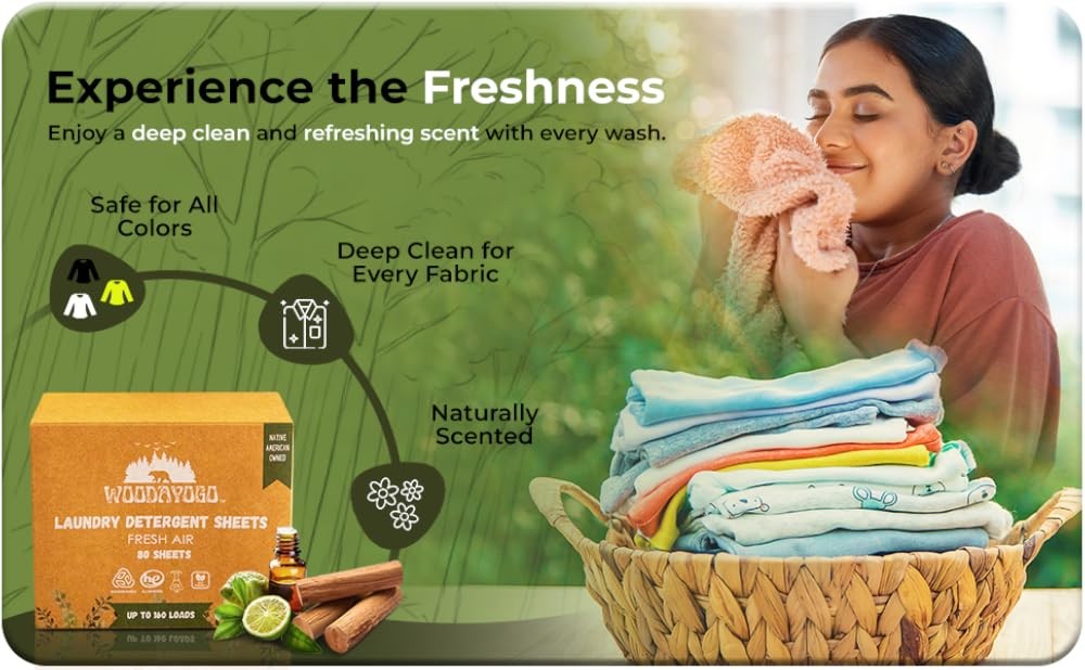 Laundry Deternt Sheets – Eco-Friendly, Hypoallernic, Plant-Based