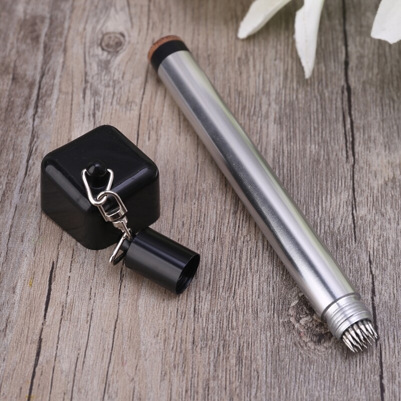 Pool Chalk Holder 2 in 1 Chalker Cue Tip Pick Pricker Tool for Billiards