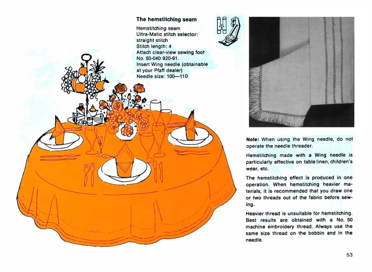 Large Deluxe-Edition Pfaff 1221 1222 Original Instruction Manual Bound Color